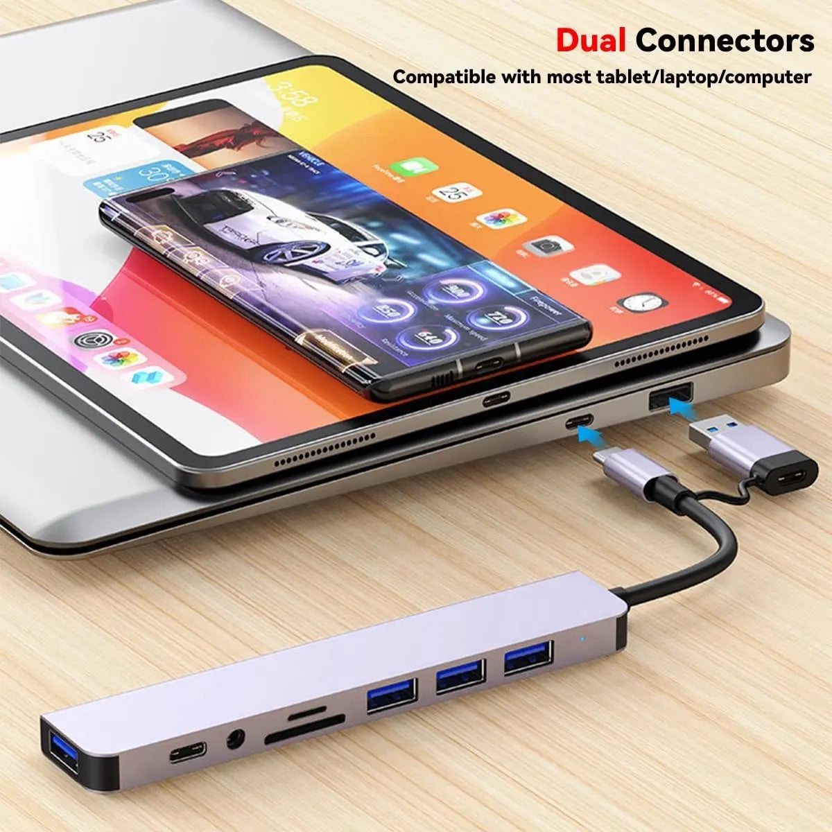 Multifunkcionalni 8-u-1 USB Hub