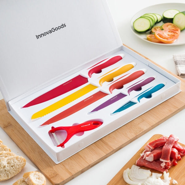 Set keramičkih noževa i ljuštilica Knoolvs Innovagoods 6 dijelova