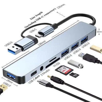 Multifunkcionalni 8-u-1 USB Hub