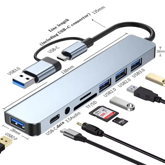 Multifunkcionalni 8-u-1 USB Hub